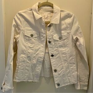 Lauren Conrad Women's White Denim Jacket